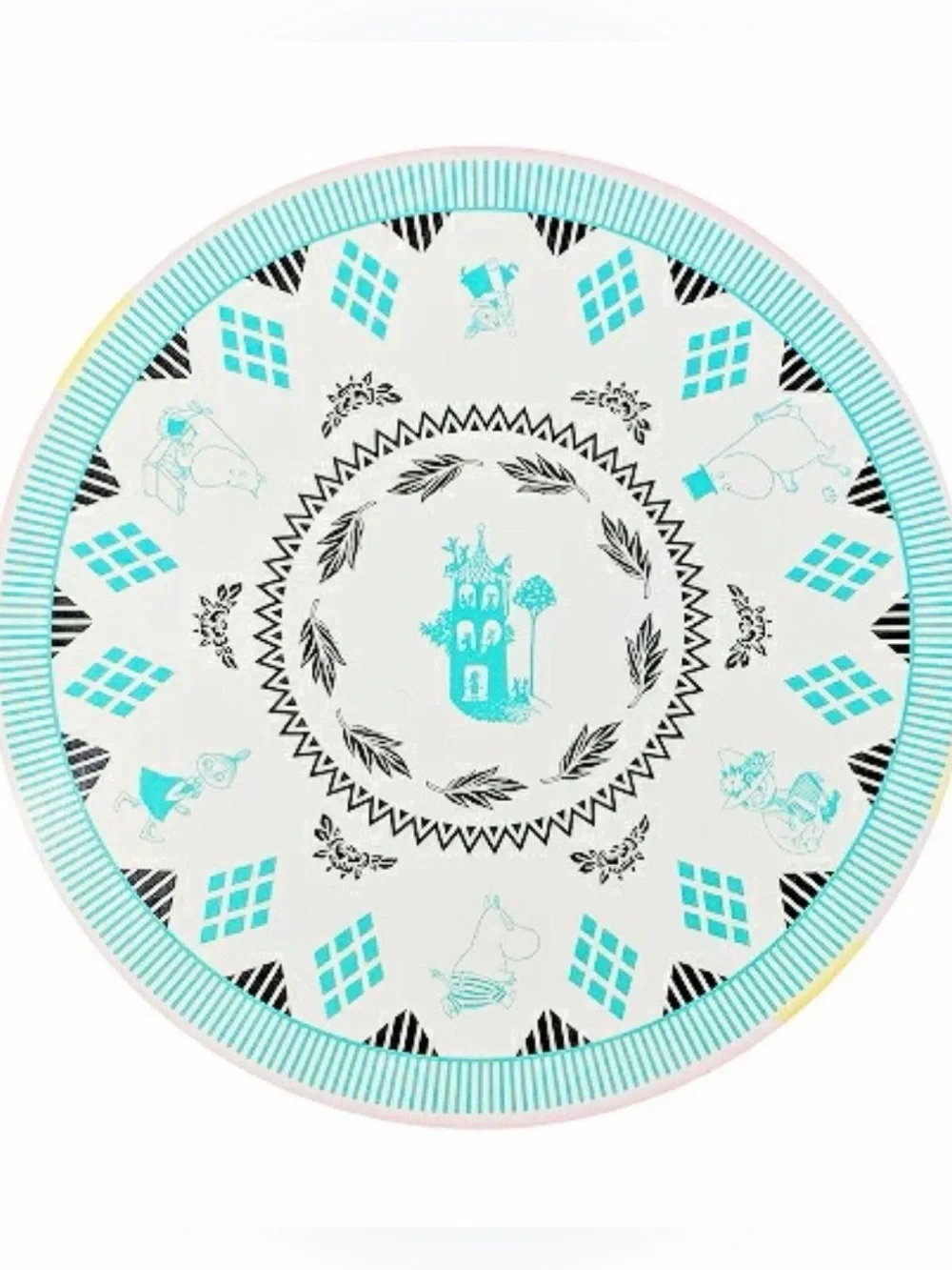 RARE Authentic Moomin Circle Towel Rug – Japan / Taito Game Center Exclusive